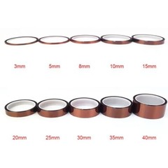 High Temperature Kapton Polyimide Tape – Various Sizes (Ships from PA, USA)