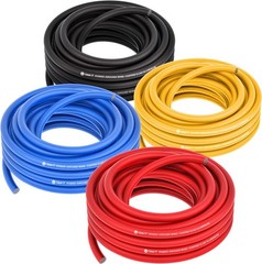 GearIT 12 12 Gauge (50ft Each – Black/Red/Blue/Yellow), Black/Red/Blue/Yellow