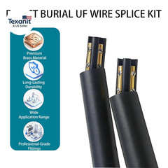 3 Sets Underground Wire Splice Kit for Romex 14/3 to 8/3 Direct Bury UF Electric