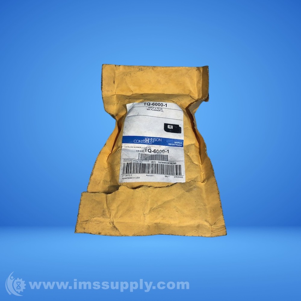 Johnson Controls TQ-6000-1 PNEUMATIC TEMPERATURE TRANSMITTER FNOB