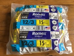 Romex 15 ft. 12/3 Solid SIMpull Indoor Wire/Copper NM-B Cable 600 V Southwire