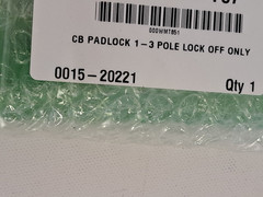 Lot of 2 Applied Materials AMAT 0015-20221 CB Padlock 1-3 Pole Lock Off Only