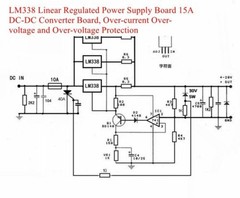 LM338 Linear Regulated Power Supply Board 15A DC-DC Converter Board*