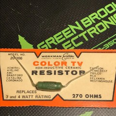 20-006 – WORKMAN – 3+4W 270 OHM RESISTOR