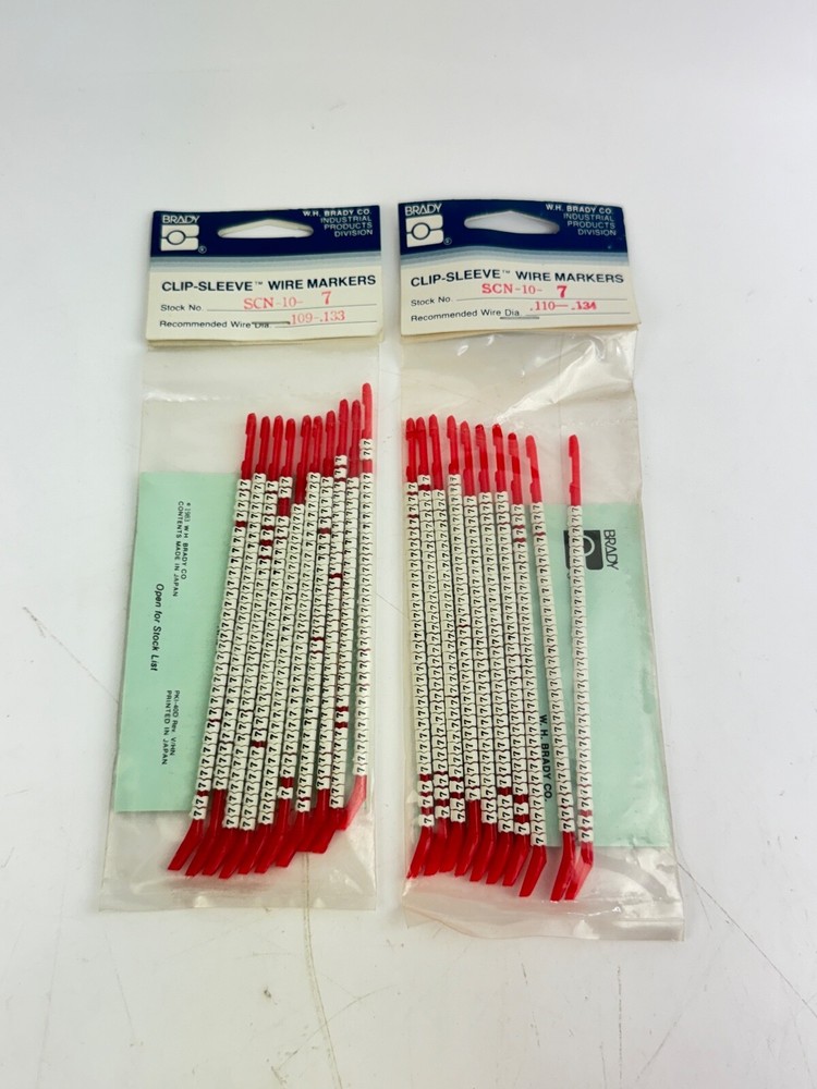 Brady Wire Marker Wand SCN-10-7 *LOT OF 2*