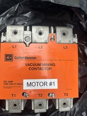 Cutler-Hammer Vacuum Mining Contactor 320 Amps 1500v