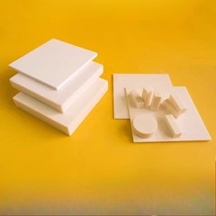 5pcs 99% Alumina Aluminum Oxide Ceramic Square Plate Sheet 40mm/50mm/80mm/100mm