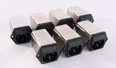 (Lot of 7) Corcom Power Entry Modules 250V 6A 6EGG1C-2 Filtered