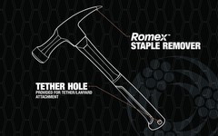 Southwire Bmeh-18 Heavy Duty Romex Electrician’s Hammer; Romex Staple Remover…
