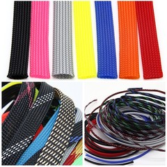 3/8″ PET Expandable Wire Cable Sleeving Sheathing Braided Loom Tubing Harness