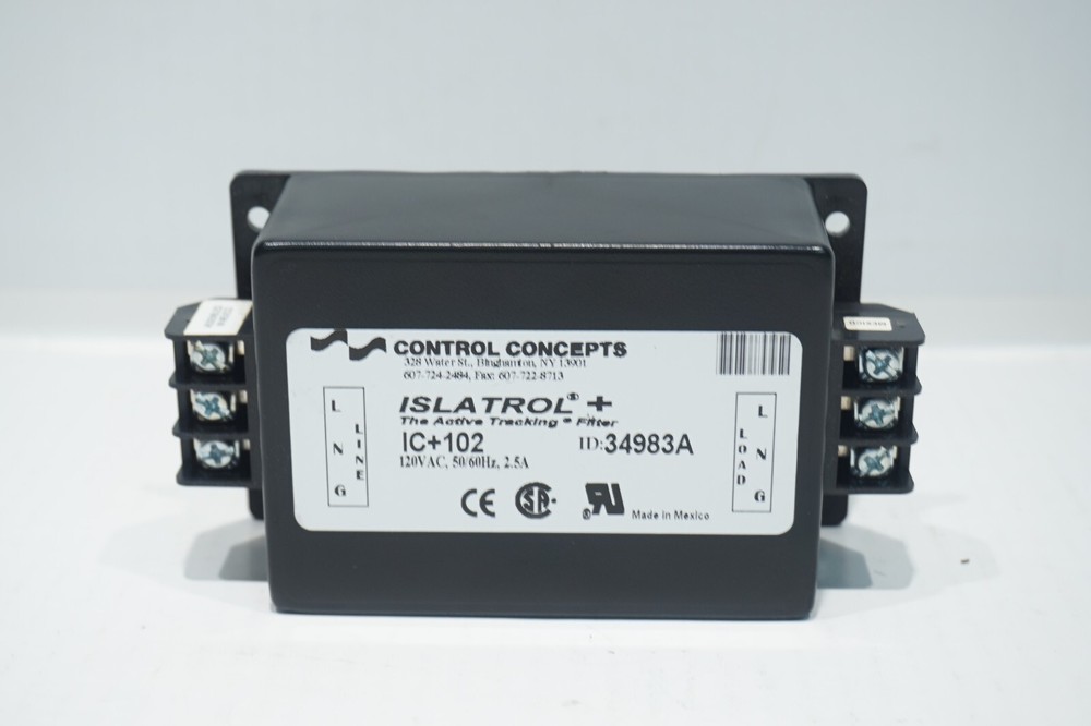 CONTROL CONCEPTS ISLATROL+ (IC+102) ACTIVE TRACKING FILTER 120VAC / 2.5A