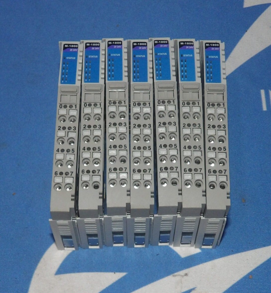 Lot of 7 Moxa M-1800 Rev 2.01 24VDC Digital Output Modules + 1 Year Warranty