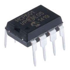 1PCS Microchip MCP601-I/P MCP601 + Socket – Single Supply CMOS Operational Amp