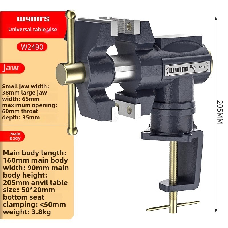 Table ViseIndustrial Grade Table Vise Universal Dual Head Table Vise
