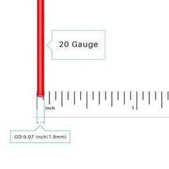 BNTECHGO 20 Gauge Silicone wire 10 ft red and 10 ft black Flexible 20 AWG