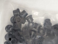 Lot of 200 DIGICON 202477 Long Sealing Sleeves, 1/2-Inch Top Hat Rubber Grommets
