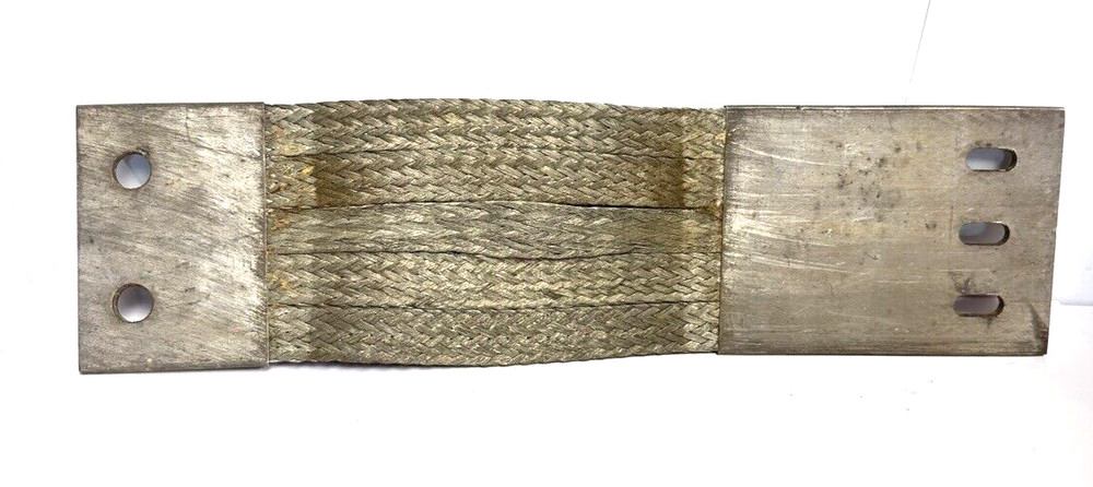 5”x19″ Flexible Flat Double-layer Busbar Braided Tinned Copper Power Shunt