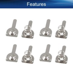 20 Pairs Battery Springs AA Metal Contact Plate Replacement Positive to Negative