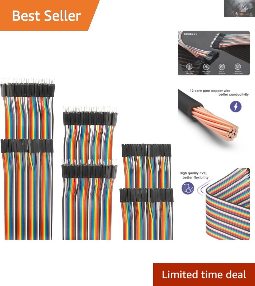 20cm Copper Jumper Wires Assorted – Perfect for PCB and Breadboard