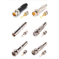 BNC Connector Male Female Plug HD-SDI Gold plated for RG59 CCTV Camera Coaxial