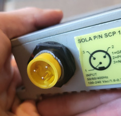 SOLA SCP 100S24X-CP POWER SUPPLY 50/60/400HZ 353VDC 240VAC – VOLT METER TESTED.
