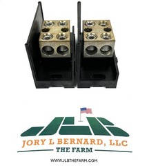 BURNDY, BDA-22-350, LOT OF 2, VERSI-POLE POWER DISTRIBUTION BLOCK, 600V, NEW
