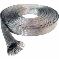 Electriduct 1/4″ Tinned Copper Metal Braid Sleeving Flexible EMI RFI Shielding