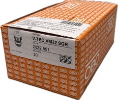 20x OBO Bettermann Gland V-TEC VM32 SGR Cable Gland 2022851