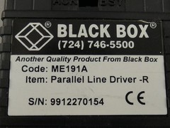 Black Box ME191A Parallel Line Driver-R Printer Cable – NEW Surplus!