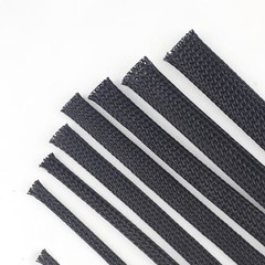 Expandable Braided Cable Tidy Sleeving Wire Harness Flexible Black Polyester PET