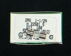 022501.5H Littelfuse H22501.5 FUSE GLASS 1.5A 250VAC 2AG 20 PIECES