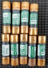 Cooper Bussmann NON-25 Class H 25A 250VAC Fuse – Lot of 9