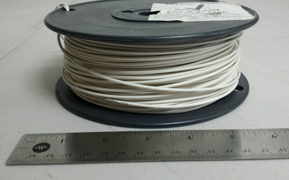 ( 504 FT ) M27500-20SP1G23 20Awg White Shielded Cable Wire 2/C 19S/32Awg 600V