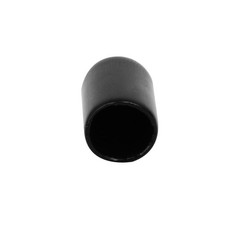8mm Inner Dia Rubber Hose End Cap Screw Thread Protector Cover Black 100pcs