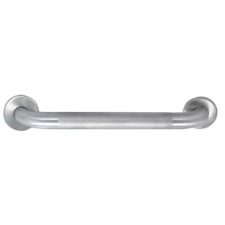 Wall Mount Safety Rail/, 22″ Length, 22″ L, Stainless Steel, Satin, Textured,