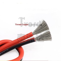 Silicone Wire 2Pin Red&Black 10AWG-24AWG Extra Soft Silicone Cable Tinned Copper