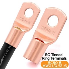 40FT 0 Gauge Wire Copper Clad Aluminum,1/0 Battery Cable,20pcs Lugs