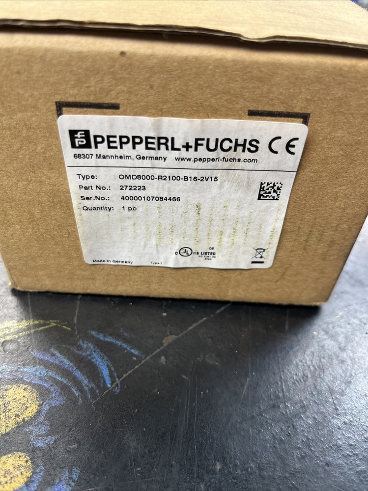 Brand New Pepperl + Fuchs OMD8000-R2100-B16-2V15 272223 2-D Lidar Sensor