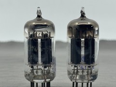 (2) Tung-Sol JTL-5687 Mil Spec Vacuum Tubes Black Plates Test NOS Amplitrex
