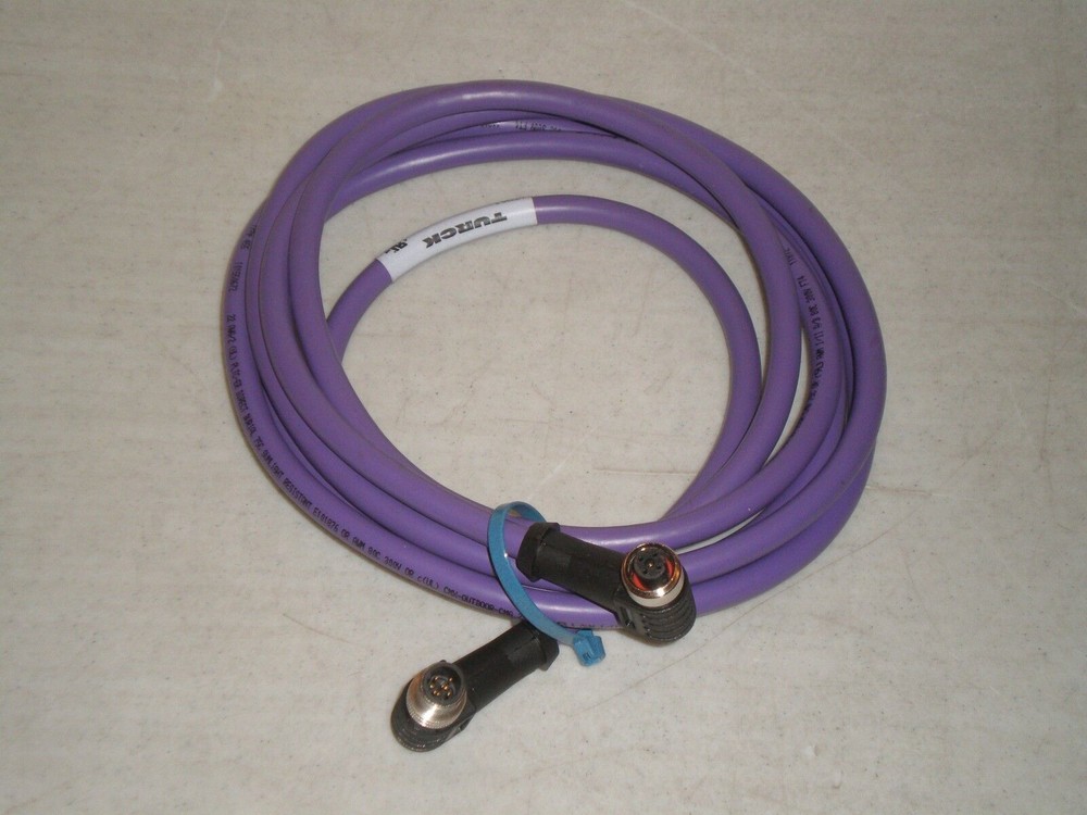 New! Turck WSSW WKSW 455-3M Cable 5 Pole, 90/90 Male/Female, 3 Meter U7799-3