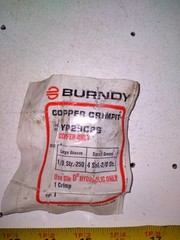 BURNDY COPPER CRIMPT YGHP29C26, 1/0 to 250 Run, 1/0 to 2/0 Tap