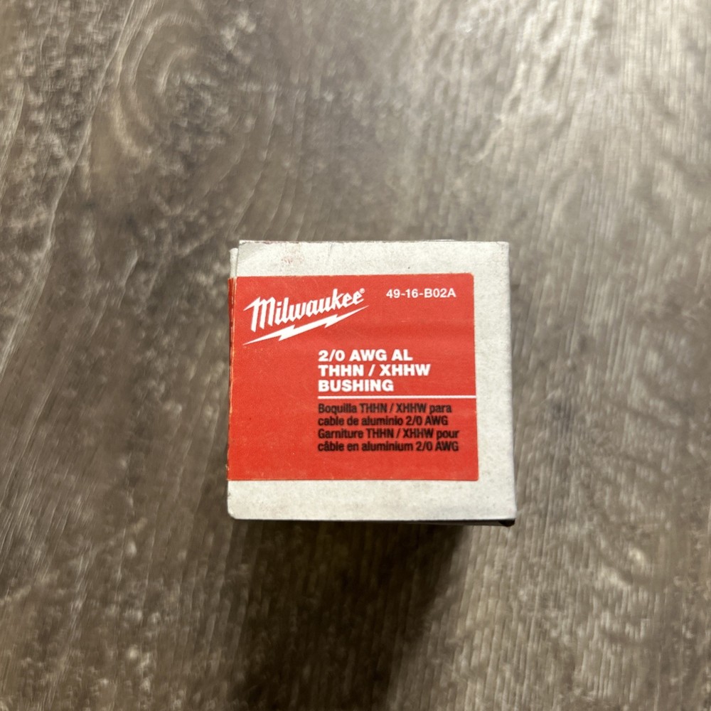 Milwaukee 49-16-B02A 2/0 AWG Al THHN/ XHHW Bushing for M12 / M18 Strippers. New