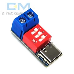 Type-C PD Fast Charging Decoy Trigger Module 5V 9V 12V 20V Adjustable Voltage 5A