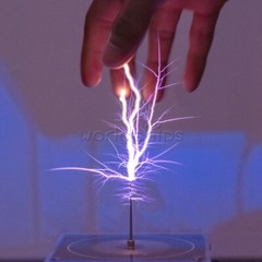 Bluetooth Music Tesla Coil AC110-240V 120W 10CM High Frequency Voltage Pulse New