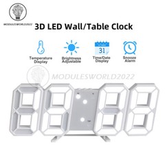 USB Fashion LED Digital Clock Multifunction Electronic Clock Home Decoration