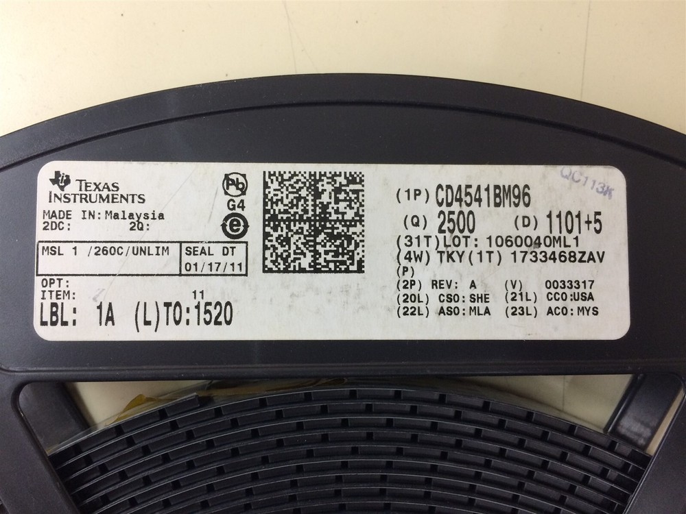 CD4541BM TI IC CMOS PROG TIMER 100KHZ 14SOIC ROHS 40 PIECES