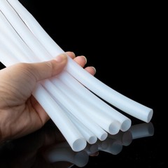 White PTFE Pipe Tubing / Pipe ID 0.3mm-16mm for 3D Printer Filament Extruder
