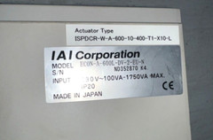 IAI Corporation ECON-A-600L-DV-2-EU-N Controller – WARRANTY