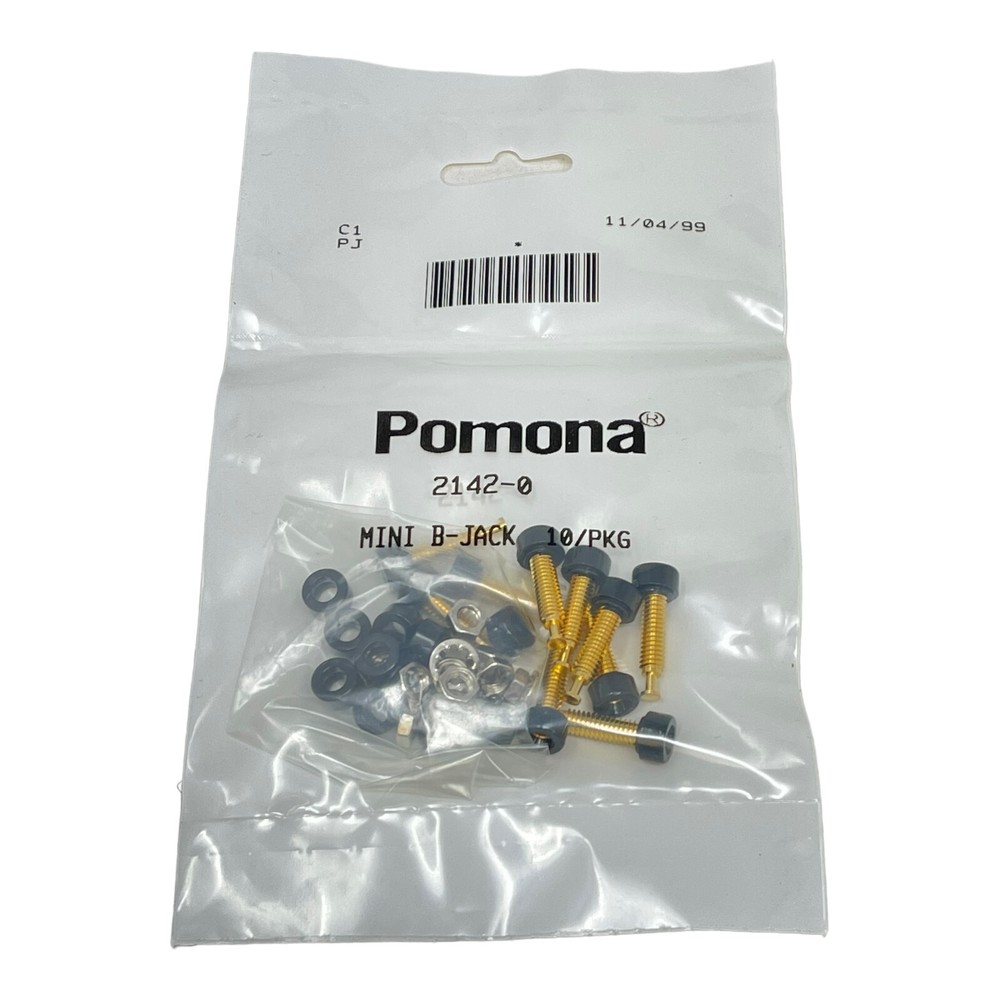 POMONA 2142-0 MINI B-JACK NEW OLD STOCK NOS UNUSED QTY 10/PACK