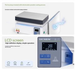 DigitalDisplay Corrosion-Resistant Stainless Steel Preheating Platform LC-DB-2AB